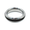 SS Silicone Band Cock Ring Black