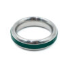 SS Silicone Band Cock Ring Green