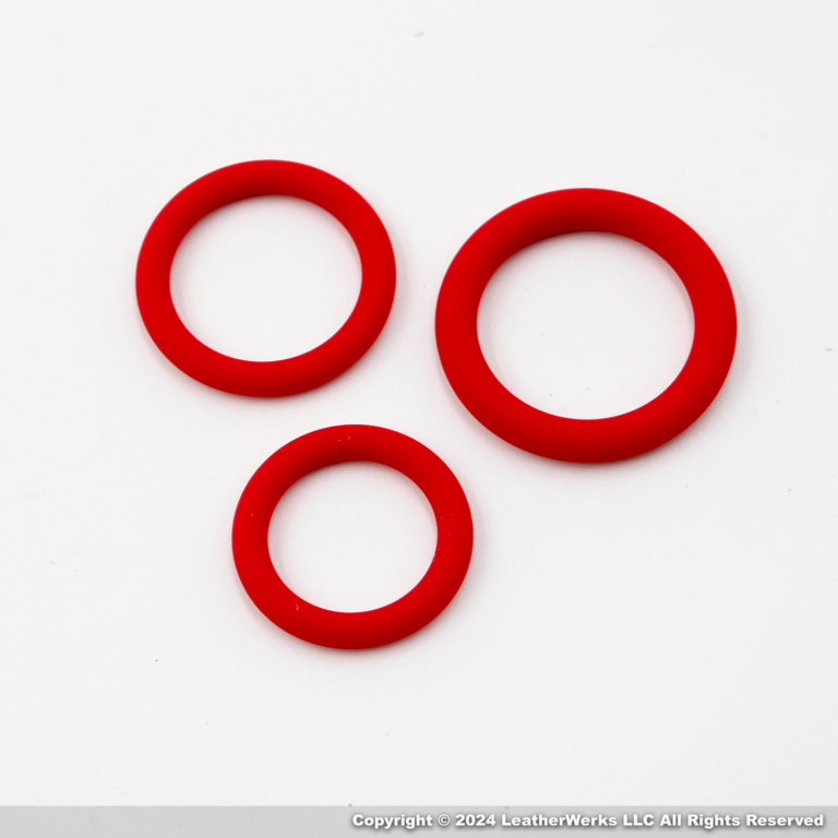 Silicone Shaft ring 3 pack red