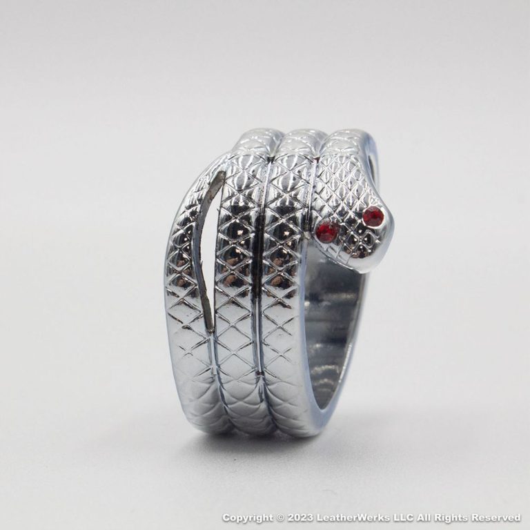 Red Eye Snake Head Ring