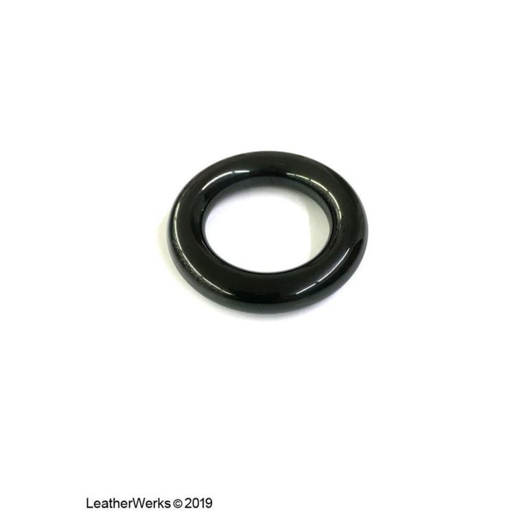Black Steel Head Ring 4MM