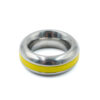 SS Silicone Band Head Ring Yellow